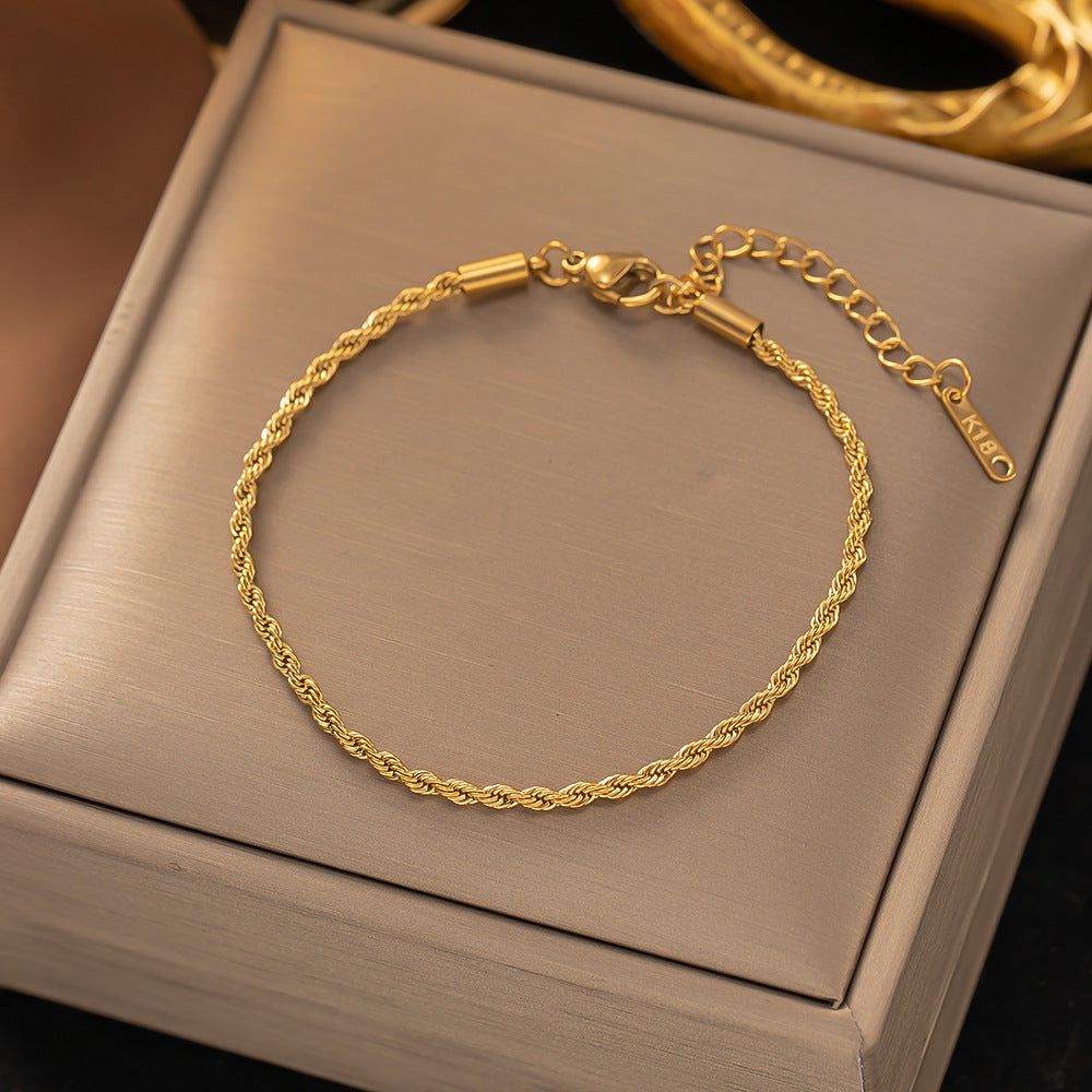 <strong>Bransoleta de Cadena Torcida | Oro</strong>