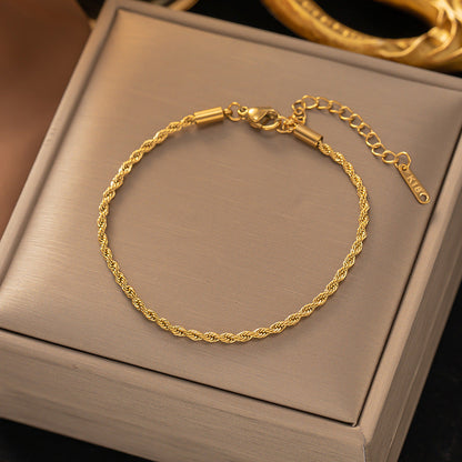 <strong>Bransoleta de Cadena Torcida | Oro</strong>