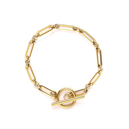 Pulsera con Cierre T-Bar | Oro