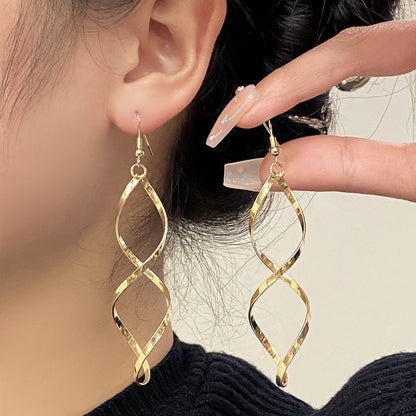 <p>Aretes Colgantes Espirales | Oro</p>