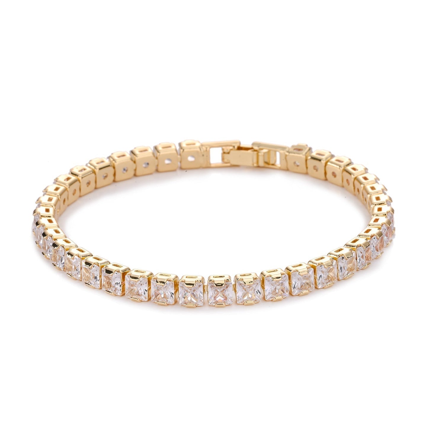 <strong>Bransoleta Tennis Cuadrada | Oro</strong>