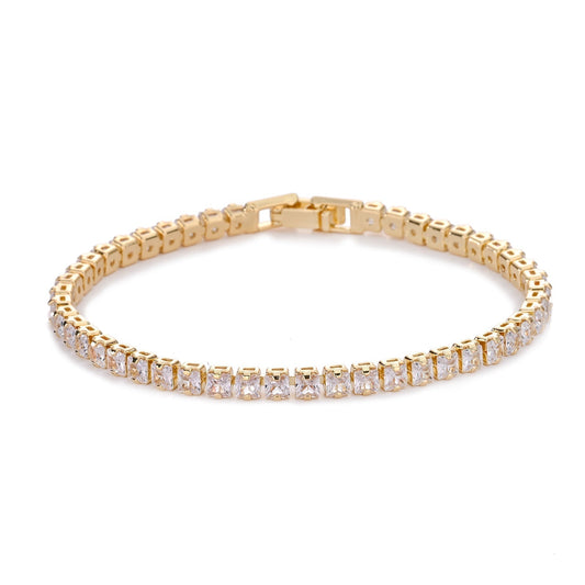 <strong>Bransoleta Tennis Cuadrada | Oro</strong>