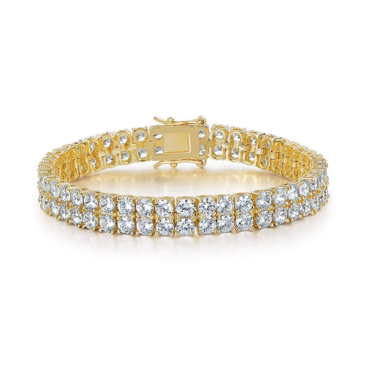 Bransoleta Tennis Doble Fila | Oro
