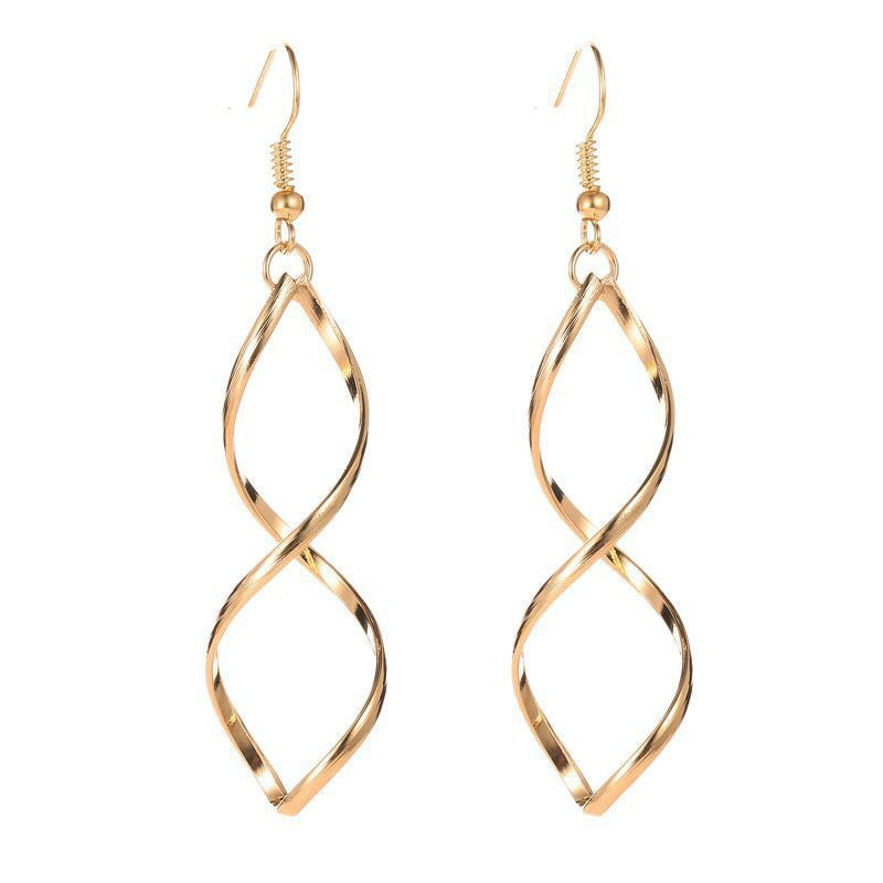 <p>Aretes Colgantes Espirales | Oro</p>
