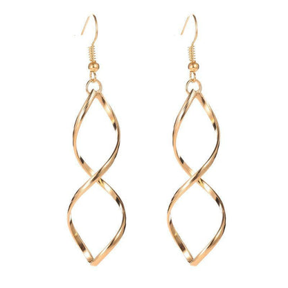 <p>Aretes Colgantes Espirales | Oro</p>