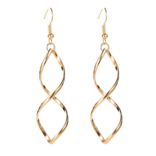 <p>Aretes Colgantes Espirales | Oro</p>