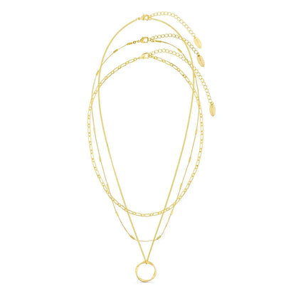 Collar Trzyszuwarkowy con Aro Abierto | Oro