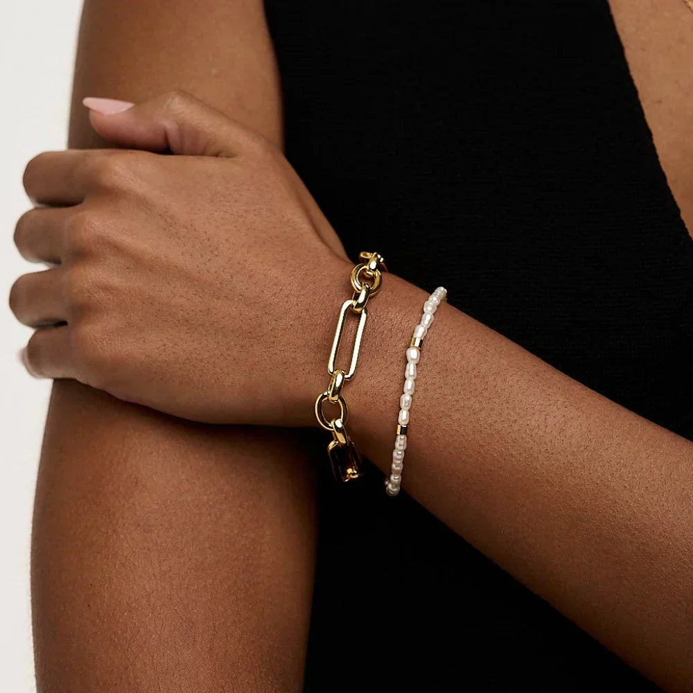 Pulsera con Cierre T-Bar | Oro