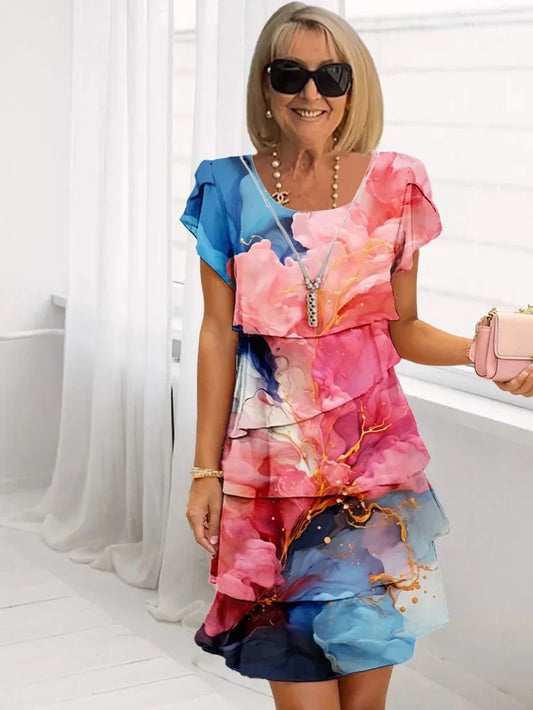 Caroline | Vestido Elegante con Volantes