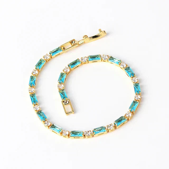 Pulsera con Turquesa Natural | Oro