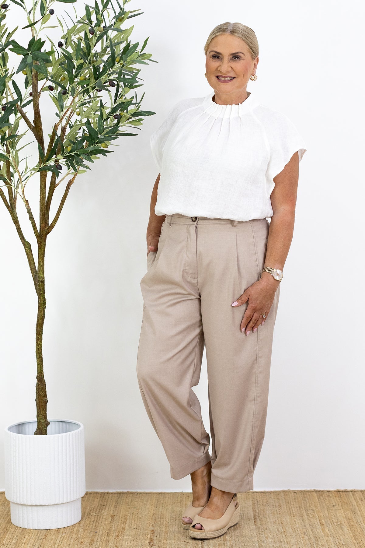 Joy | Elegantes pantalones fluidos con pinzas
