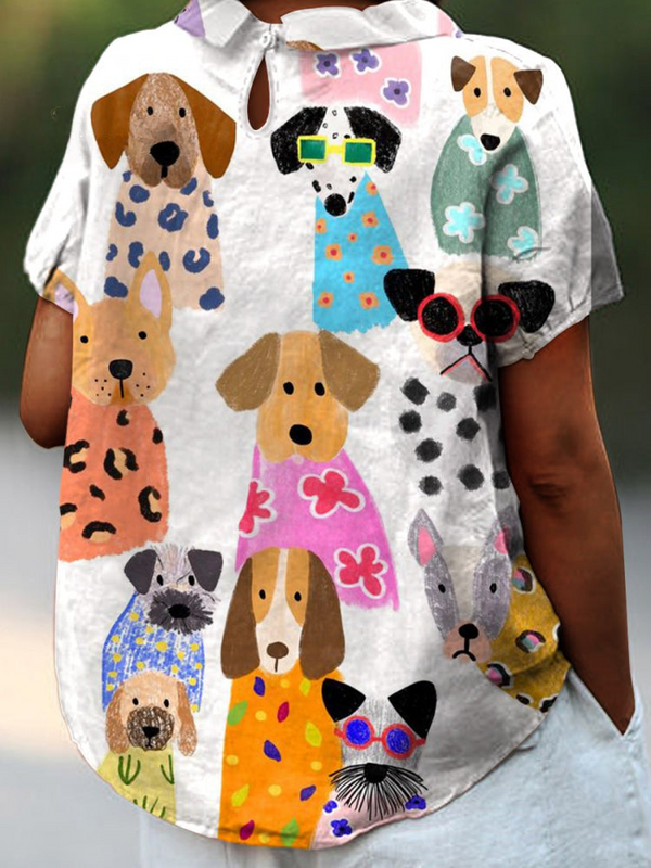 Tilly | Camisa con estampado de perritos