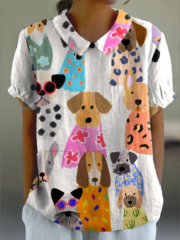 Tilly | Camisa con estampado de perritos