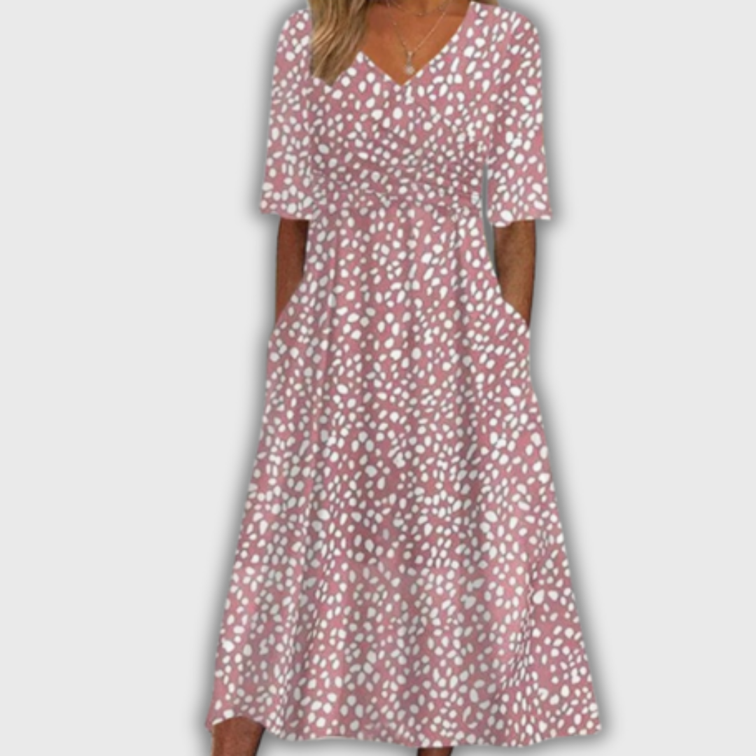 Colette – vestido midi de lunares
