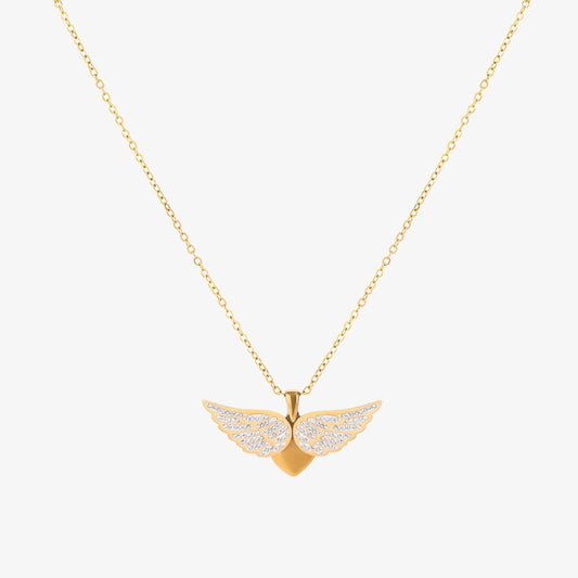 <p>Collar Alas de Ángel en Vuelo | Oro</p>