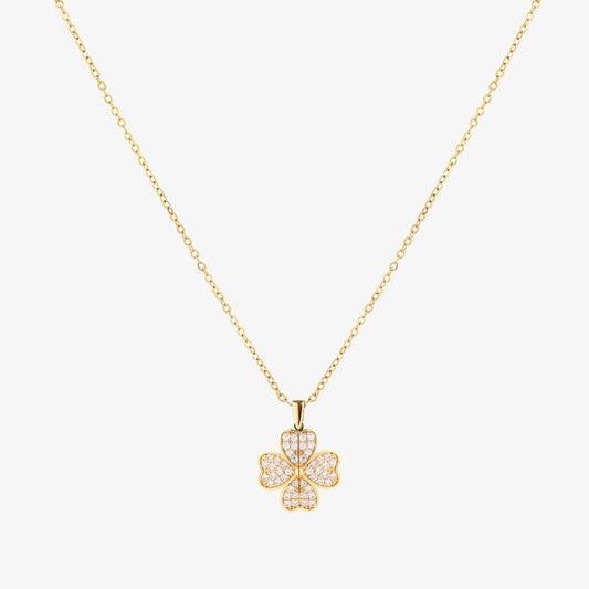 <p>Collar Corazón en Flor | Oro</p>