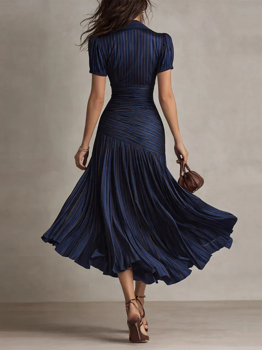 Florence | Elegante vestido maxi de chiffon en estilo vintage
