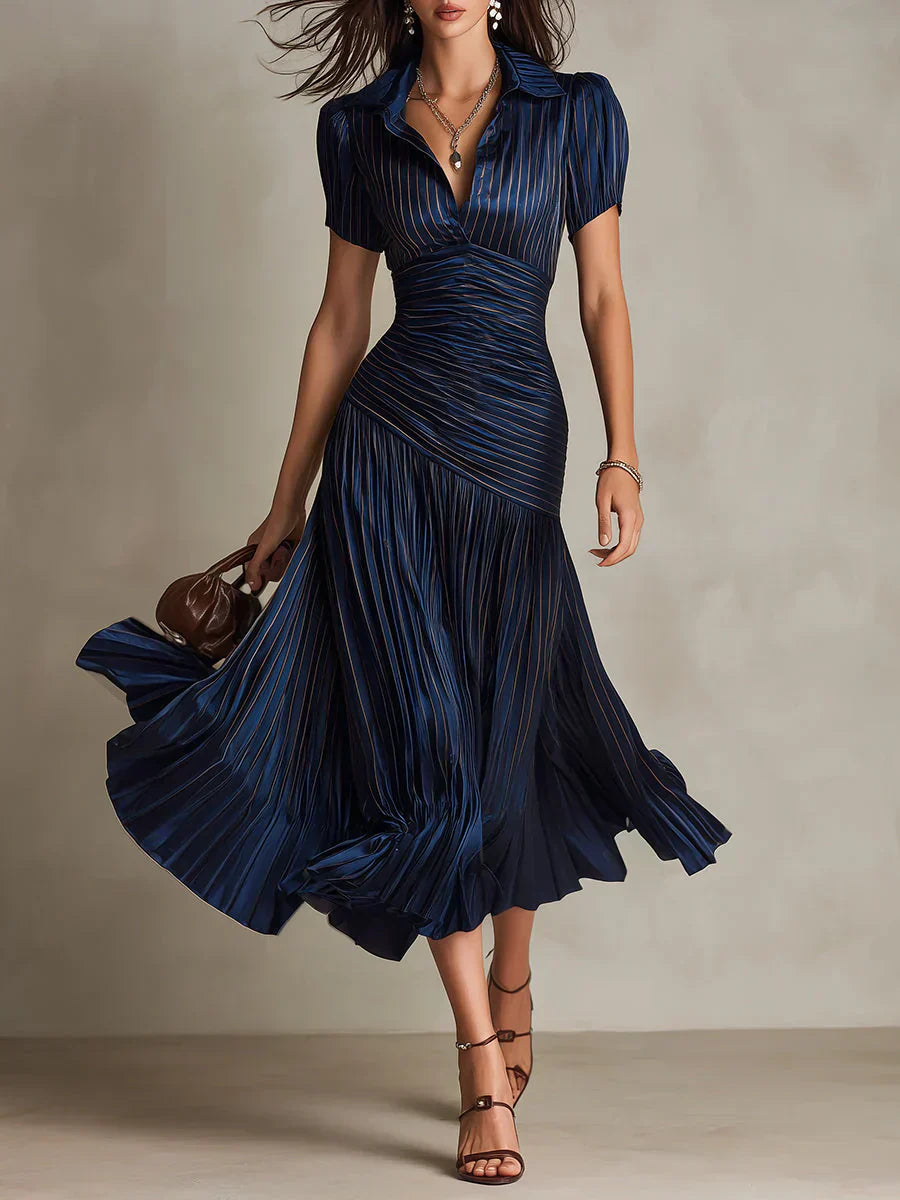 Florence | Elegante vestido maxi de chiffon en estilo vintage