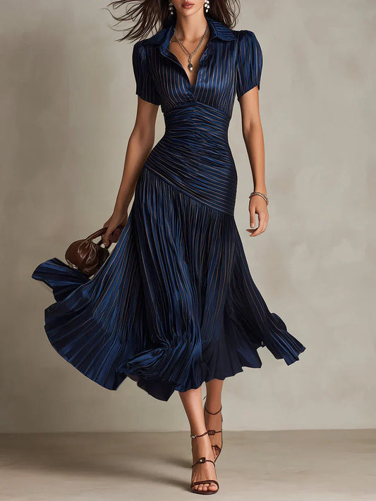 Florence | Elegante vestido maxi de chiffon en estilo vintage