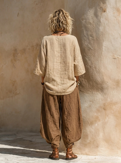 Margaret | Conjunto de tres piezas con diseño artístico bohemio
