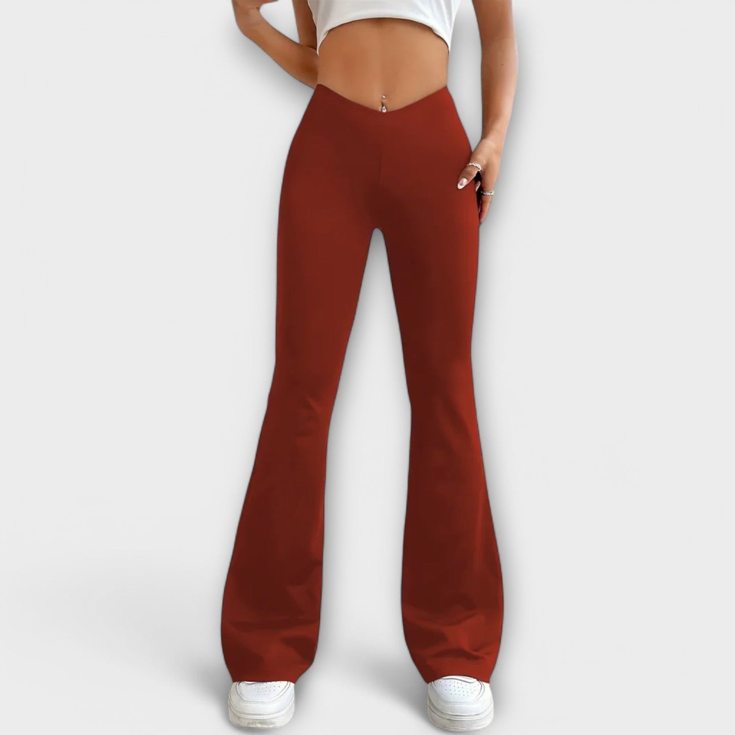 Serena - Pantalones holgados con pierna acampanada