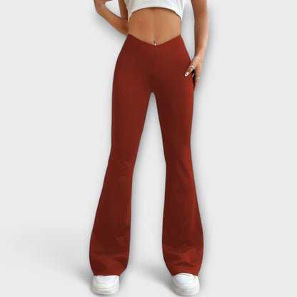 Serena - Pantalones holgados con pierna acampanada