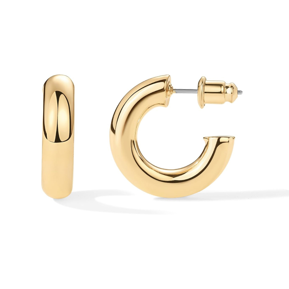 <p>Aretes en forma de aro Stardust | Oro</p>