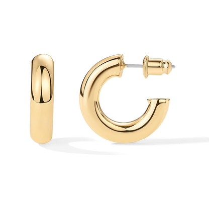 <p>Aretes en forma de aro Stardust | Oro</p>