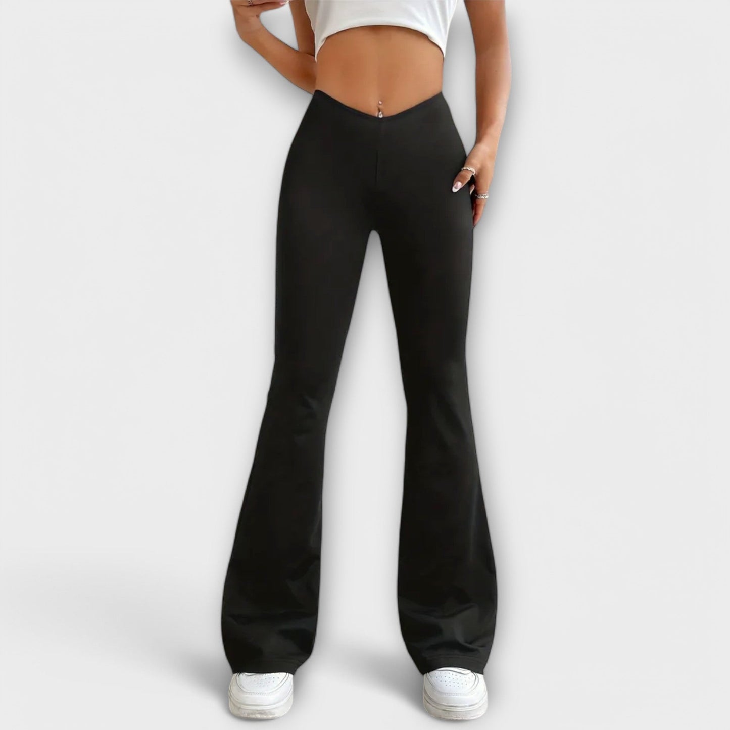 Serena - Pantalones holgados con pierna acampanada
