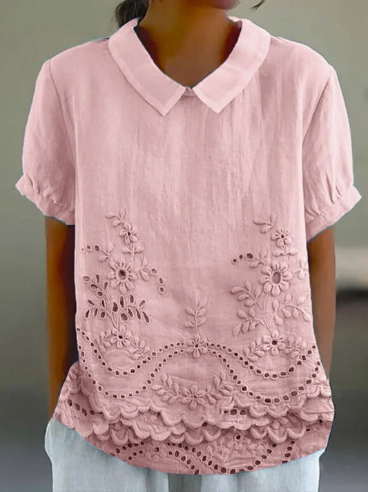 Lily | Camisa con bordado floral