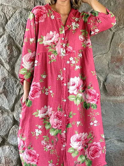 Maddie | Vestido con flores artísticas