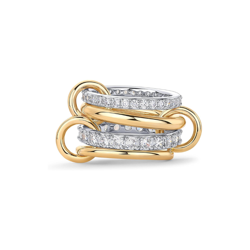 Stackable Anillos Trenzados | Oro