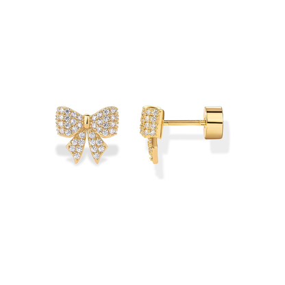 <p>Aretes con Motivo de Lazo | Oro</p>