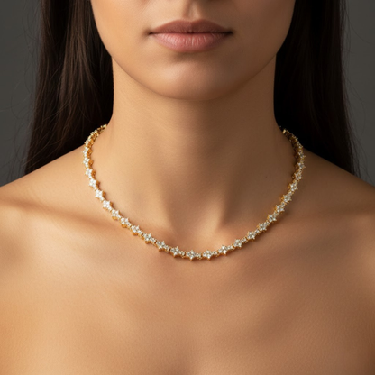 <strong>Collar Tennis Clásico Gronkowy | Oro</strong>