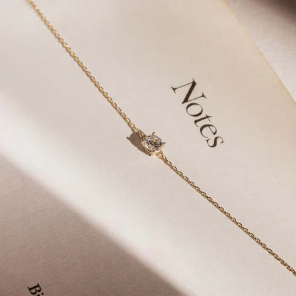 Cléa Pulsera con Piedra Moissanite | Oro