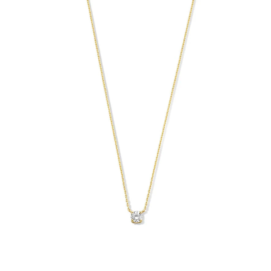Cléa Collar con Piedra Moissanite | Oro