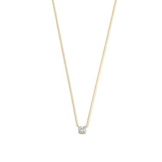 Cléa Collar con Piedra Moissanite | Oro