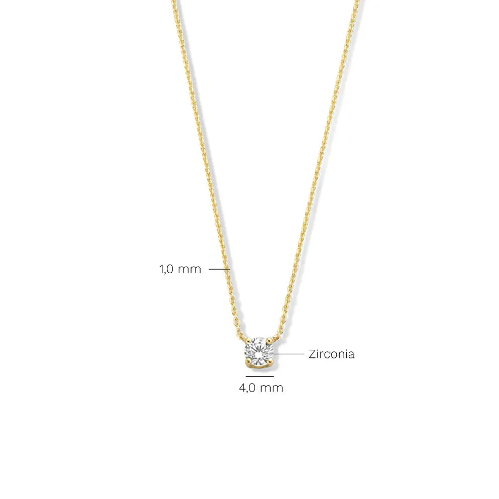 Cléa Collar con Piedra Moissanite | Oro