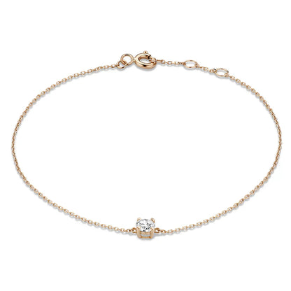 Cléa Pulsera con Piedra Moissanite | Oro