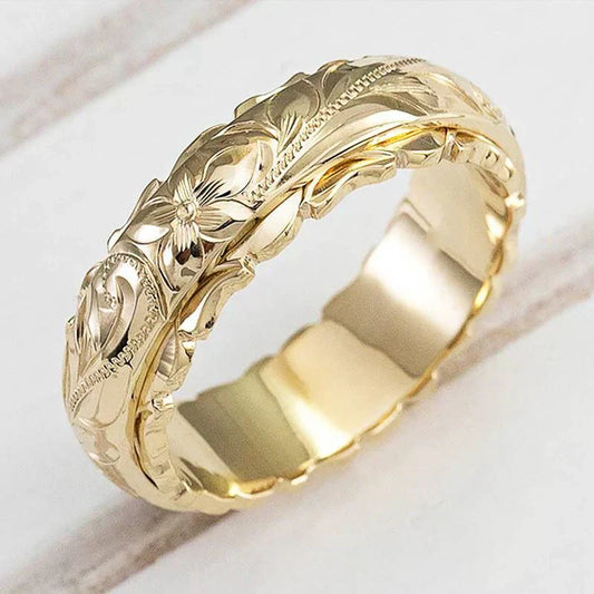 <p>Anillo Flor Oro Antiguo | Oro</p>