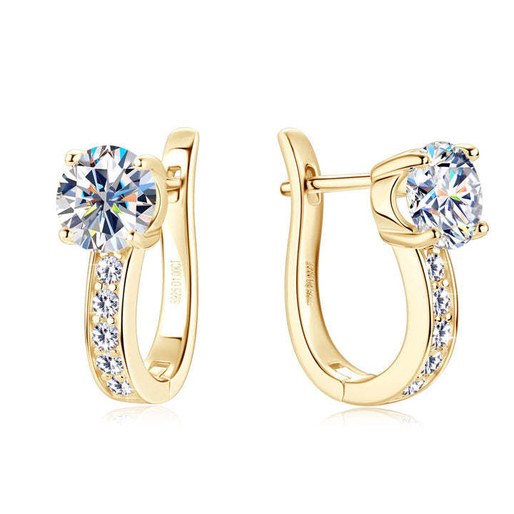 <p>Aretes Huggie Canalizados | Oro</p>