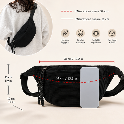 Petra | Bolso de Hombro en Pana