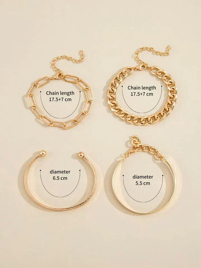 Elan Mercer Conjunto de Pulseras | Oro
