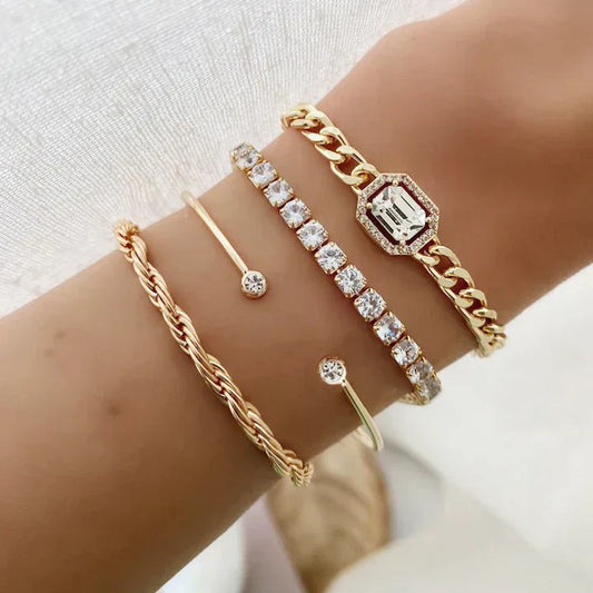 Domitia Calvina Conjunto de Pulseras | Oro