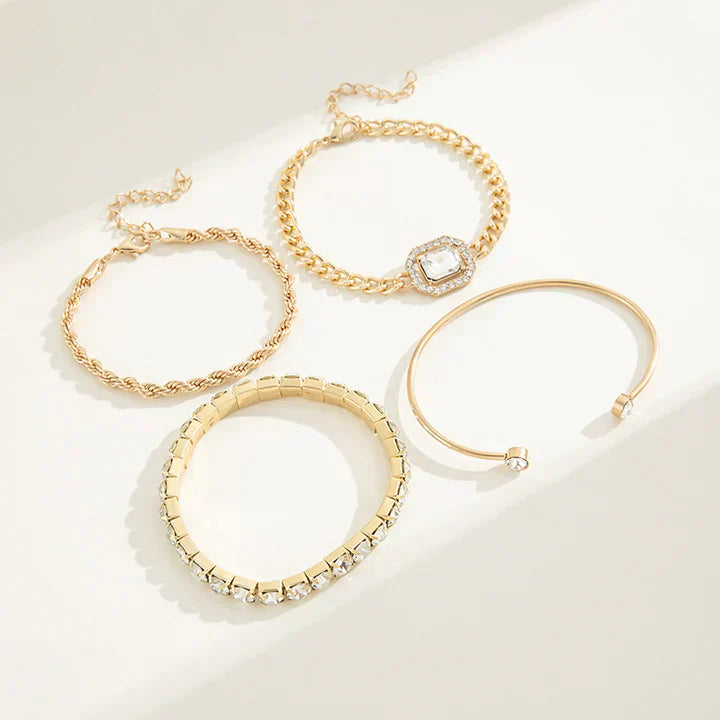 Domitia Calvina Conjunto de Pulseras | Oro
